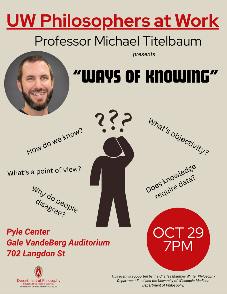 Poster for Ways of Knowing Talk